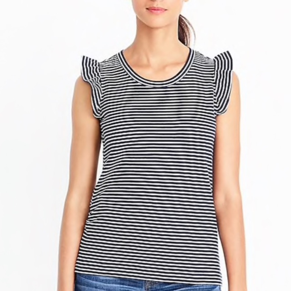 J Crew striped sleeveless top size medium